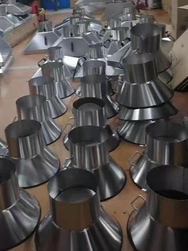 덕트 후드 자바라 가정용 식당 고온내성 흡입 스텐 원형 후드 180mm - 상세 이미지 4