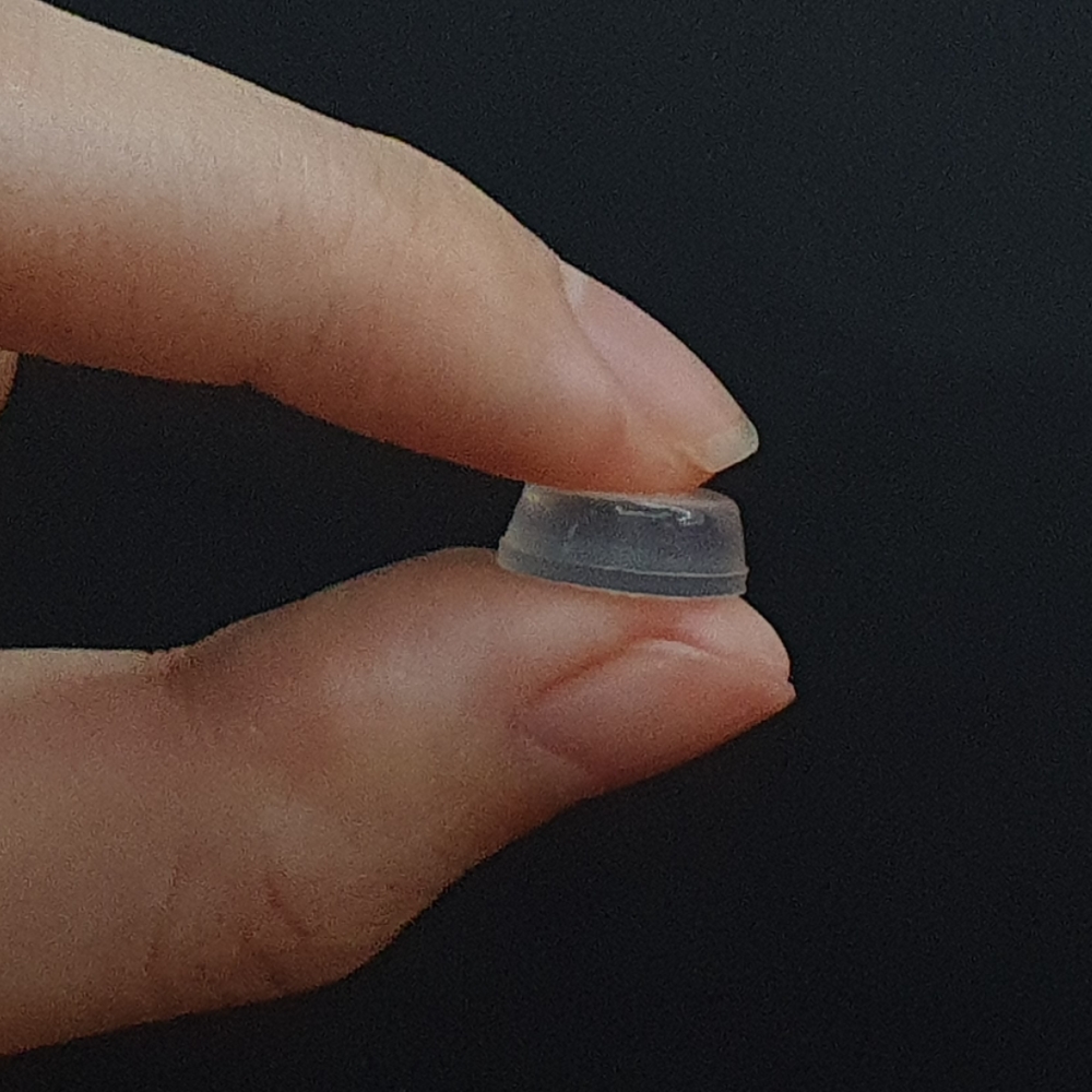 실리콘의자패드 가구보호 소음방지패드 원기둥형 12x4mm - 상품 이미지