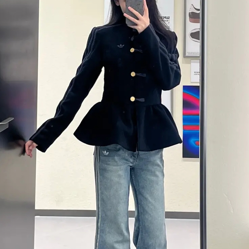 아디다스 우먼스 오리지널 뉴 이어 차이나 리본 자켓 블랙 KR5068 - 상세 이미지 2