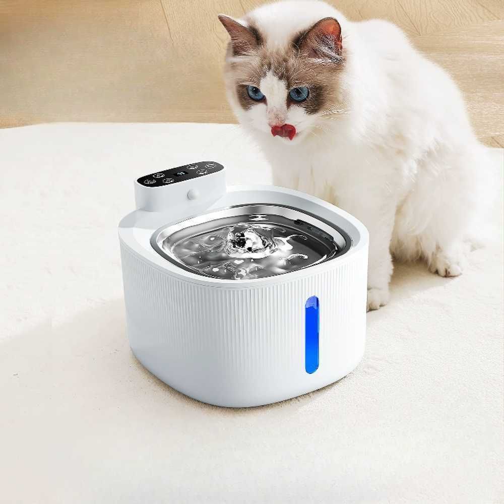 길고양이 겨울 물그릇 USB 항온버전 휴 A. 24L Automatic Pet Cat Water Fountain With LED Electric Mute - 상품 이미지