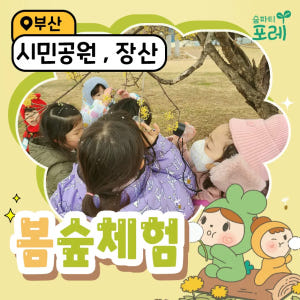 [숲파티포레] 부산시민공원 장산대천공원 어린이 유아 초등 봄 숲체험 자연... 솔직 후기 | 실사용자 리뷰 분석 - 상품 이미지 1