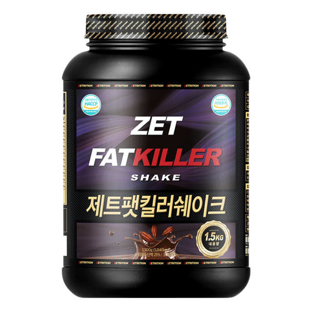 제트리션 제트팻킬러쉐이크 1500g 초코 식사대용 단백질 다이어트 프로틴