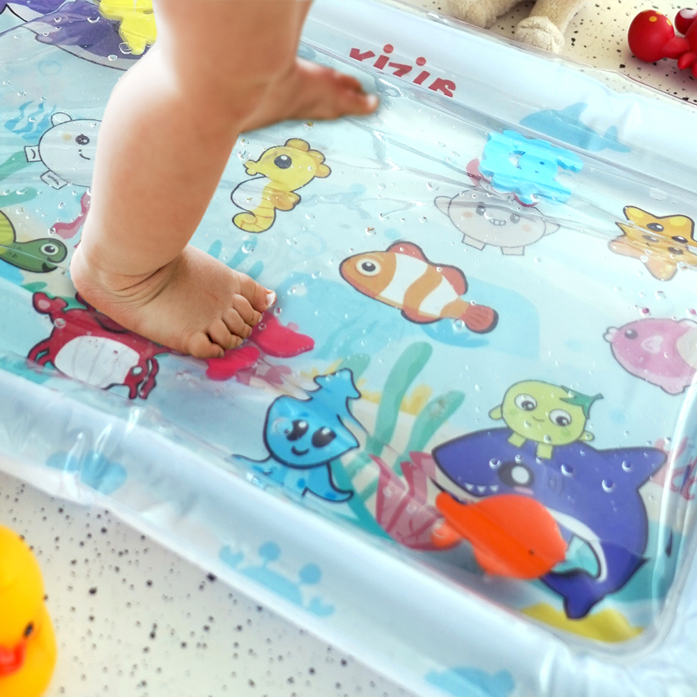 키저스 베베 플레이타임 아기 워터매트 터미타임 장난감 신생아 백일 선물 블루