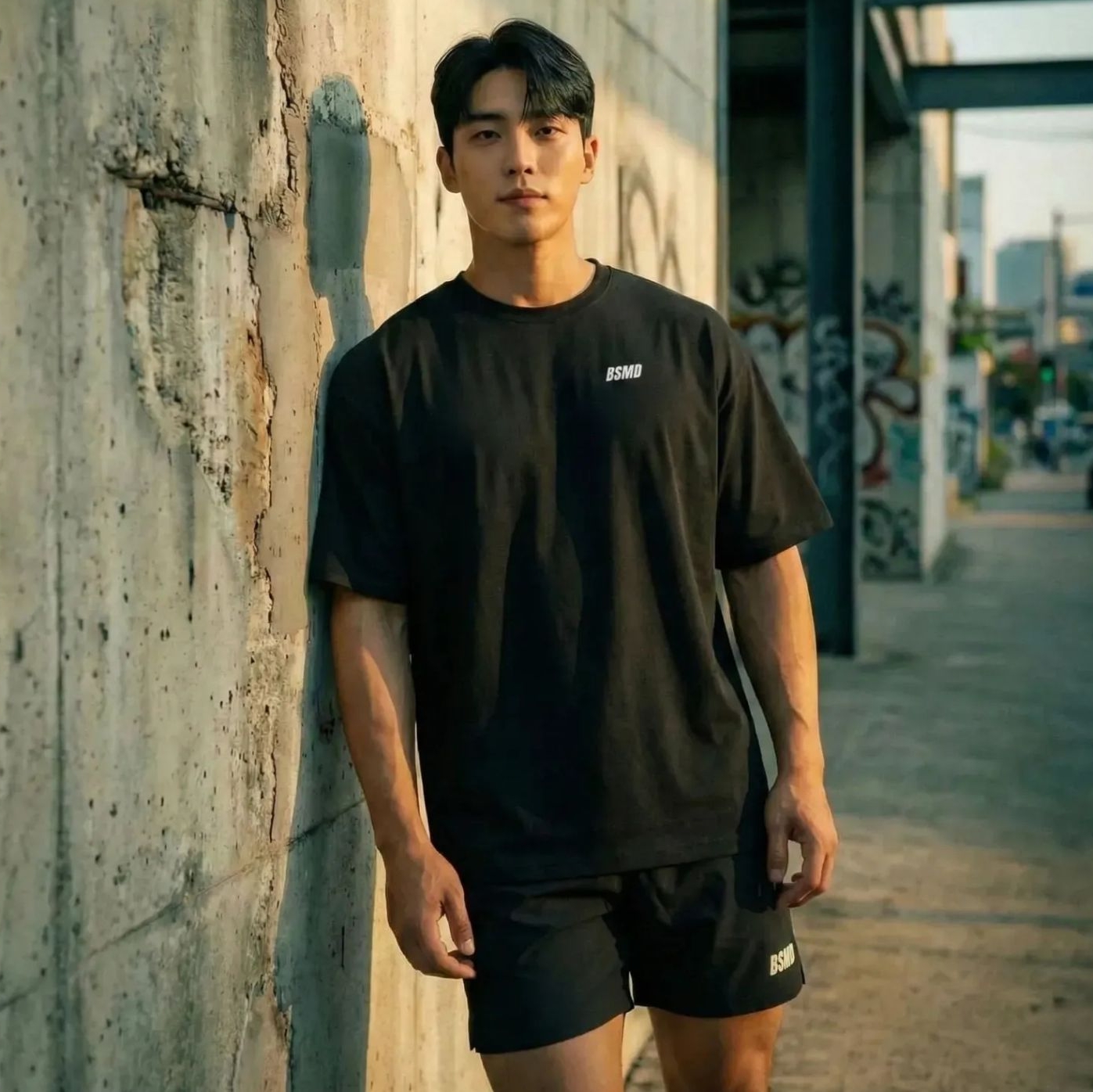 비스트모드 실켓 컴팩 헬스 오버핏 반팔 기능성 쿨링 티셔츠 짐웨어 BSMD 제품 이미지