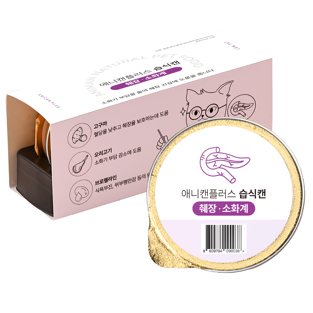 애니먼 애니캔 강아지 고양이 습식캔 처방식 췌장, 30g, 6개