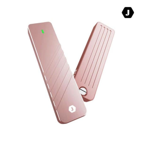 (주)장우컴퍼니 장우컴퍼니 PRO 로즈골드C타입 NVMe SSD외장케이스 JW-i9 10G M.2