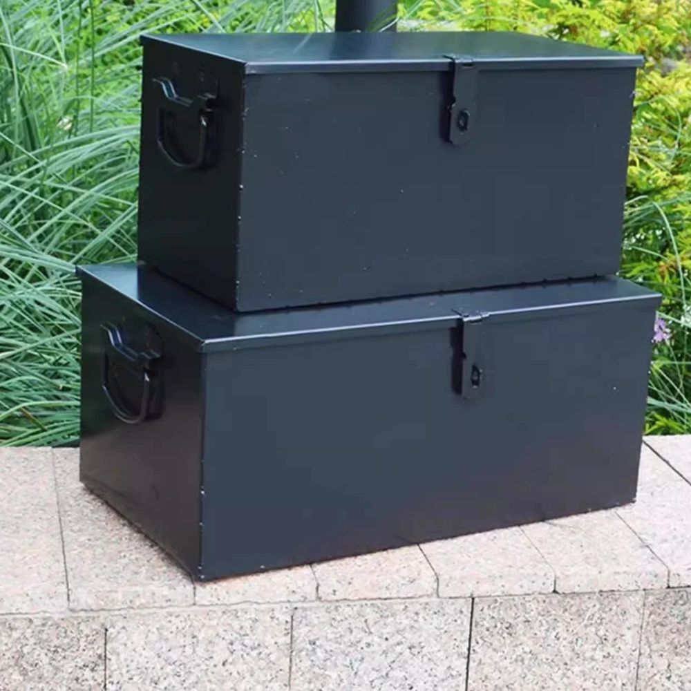 화물차 공구함 봉고 철제 도구상자 공구통 검정 60X40X30 A. No 은 두꺼운 대형 - 상세 이미지 5