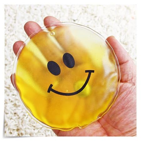 재사용 액체 스냅단추 스마일 손난로 휴대용 미니 핫팩