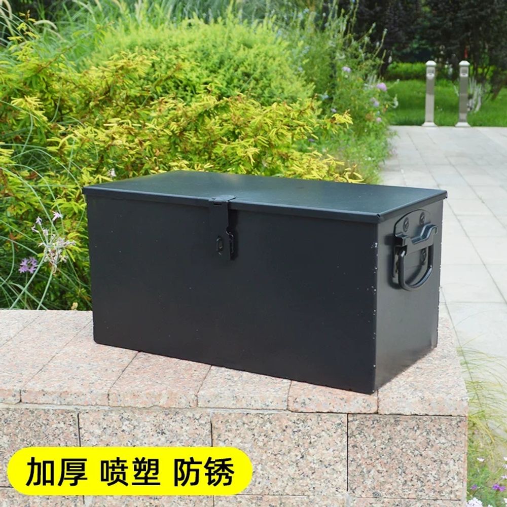 화물차 공구함 봉고 철제 도구상자 공구통 검정 60X40X30 A. No 은 두꺼운 대형 - 상세 이미지 2
