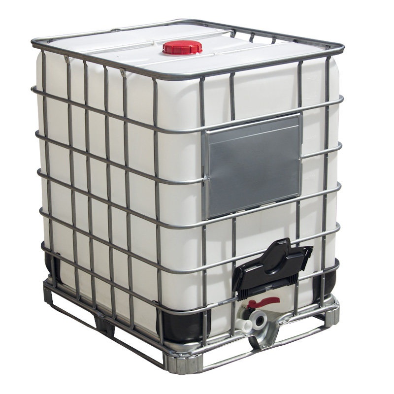 대용량 물통 농업용물통 산업용 폐수 화학약품 저장 운반용 1000L IBC 물탱크 사각 - 상품 이미지