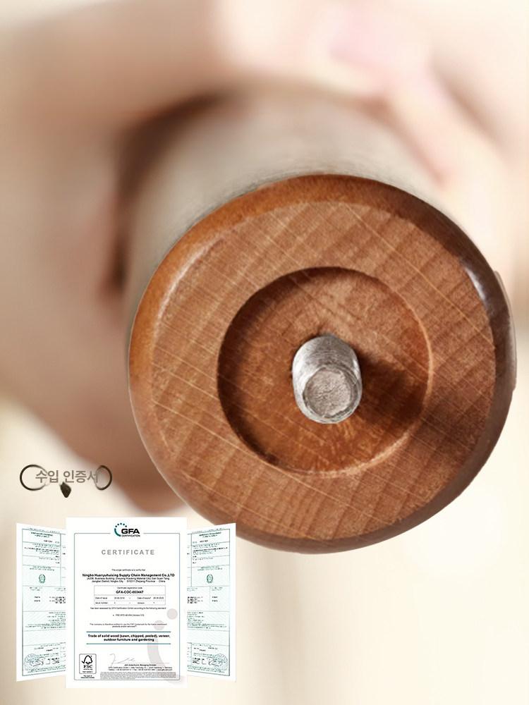 스탠드 철제 접이식 드레스룸 이동식 옷가게 원룸 수납 너도밤나무 45mm 39cm 월넛 8후크 - 상세 이미지 2