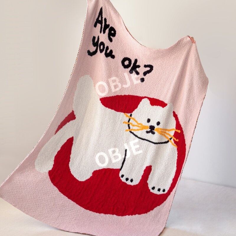 사계절 무릎담요 극세사 블랭킷 차량용 사무실 무릎담요 - 상세 이미지 4