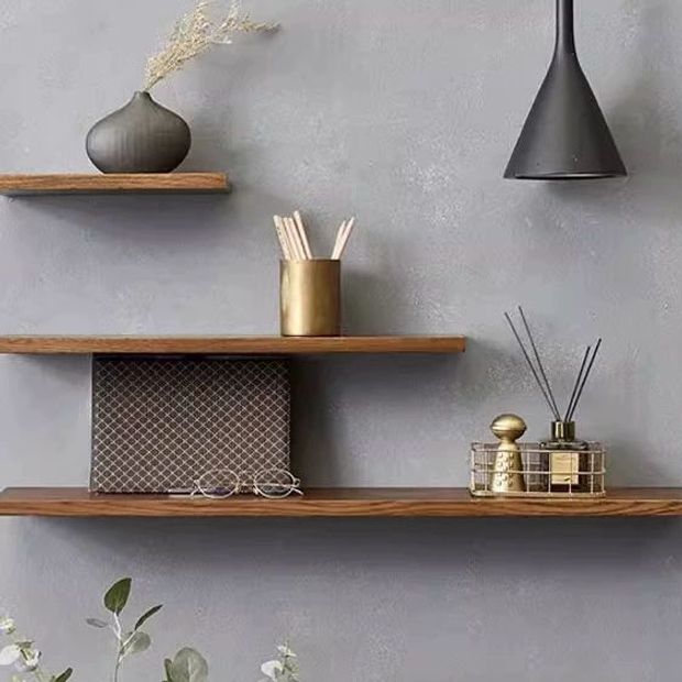 원목 벽선반 일자 원룸 책장 거실 인테리어 40cm 120cm 11x2.5cm - 상세 이미지 3