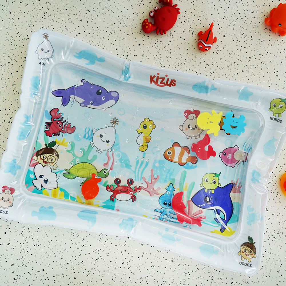 키저스 베베 플레이타임 아기 워터매트 터미타임 장난감 신생아 백일 선물 화이트