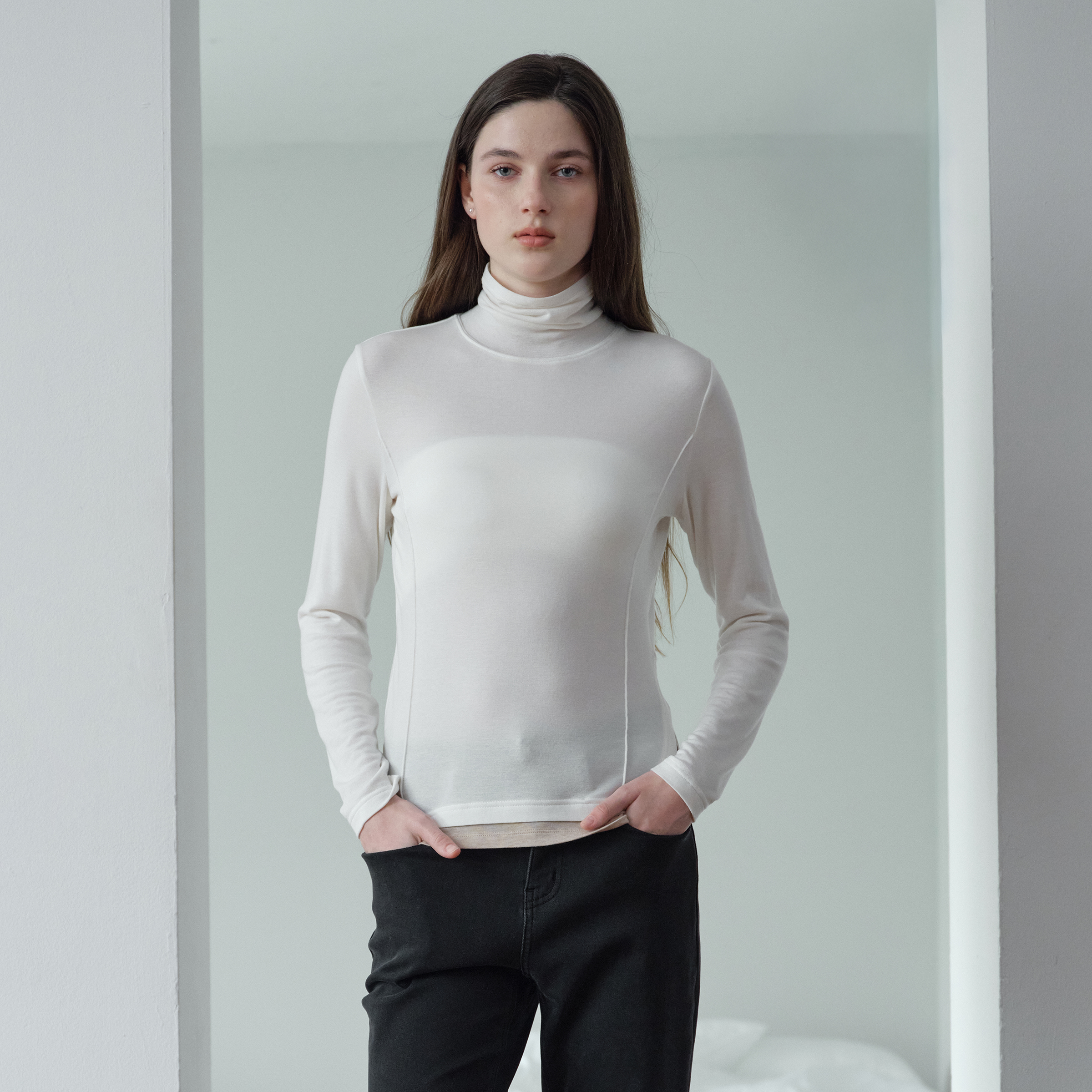 [네이버 단독][N도착보장][쥬시쥬디] 울혼방소프트폴라 JZTS724D 제품 이미지