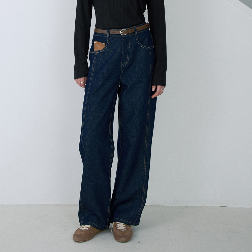 [N도착보장][쥬시쥬디] 스트레이트생지데님팬츠 JZDP024A 제품 이미지