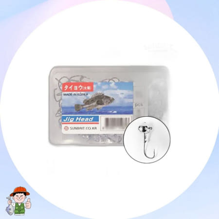 CPICKRB협력사 썬베이트 지그헤드 기본축 큰통 1/8온 루어 낚시 바늘 대용량 채비 커머스픽201