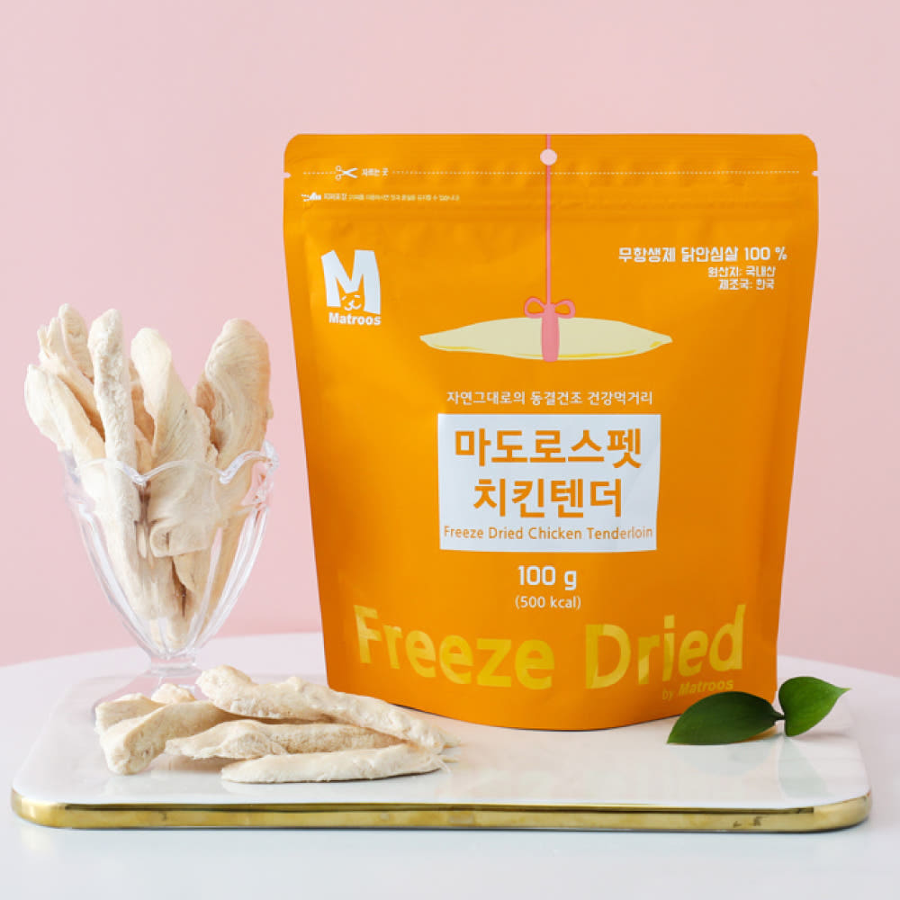 마도로스 펫 마도로스펫 치킨텐더 100g 동결건조 간식