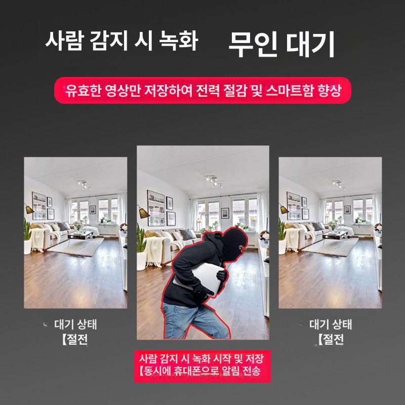 실외 벽걸이 카메라 확장형 CCTV용 도어벨 연동 보안 WiFi 3시간 녹화 64GB 메모리 - 상세 이미지 2
