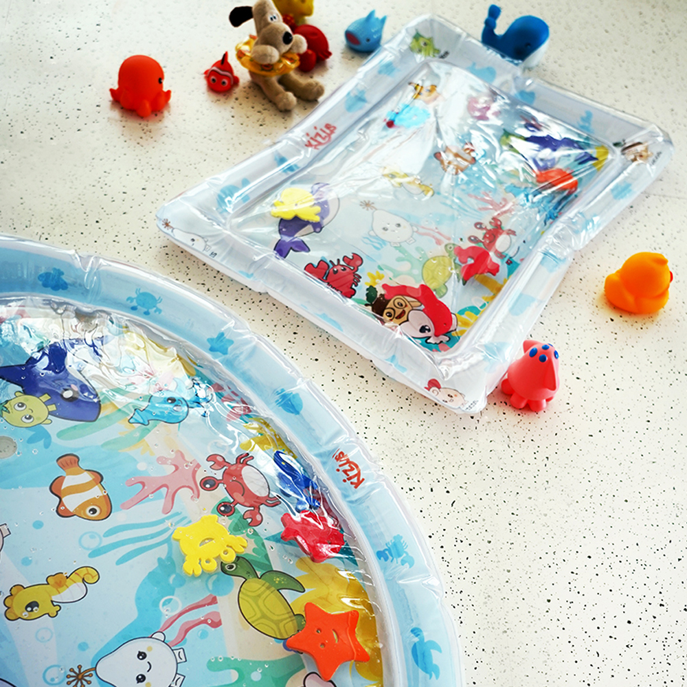 키저스 베베 플레이타임 아기 워터매트 터미타임 장난감 신생아 백일 선물 블루