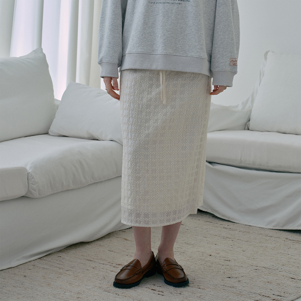 [네이버 단독][N도착보장][쥬시쥬디] 레이스밴딩스커트 J1SK124C 제품 이미지