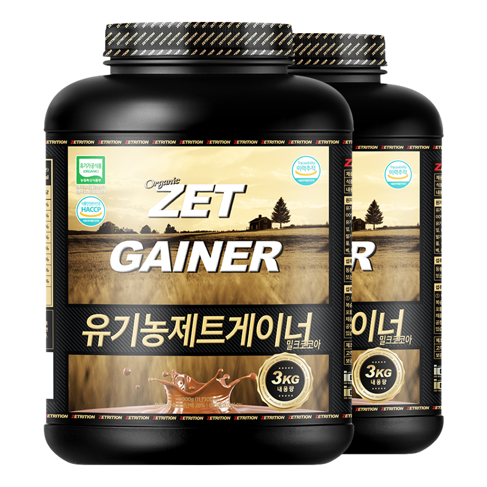 제트리션 유기농 제트게이너 3kg 오가닉 탄수화물 단백질 게이너 - 상세 이미지 4
