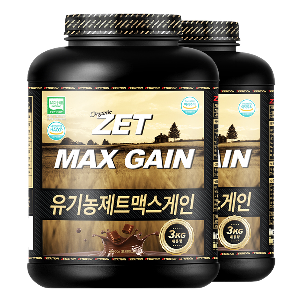 제트리션 유기농 제트맥스게인 3kg 오가닉 탄수화물 게이너 - 상세 이미지 2