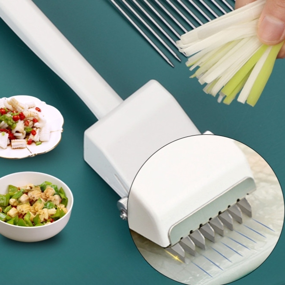칼집내는 삼겹살 벌집칼 스테인리스 오징어 칼집 대파 채썰기 칼날 손잡이 주방 식당 전복 - 상세 이미지 2