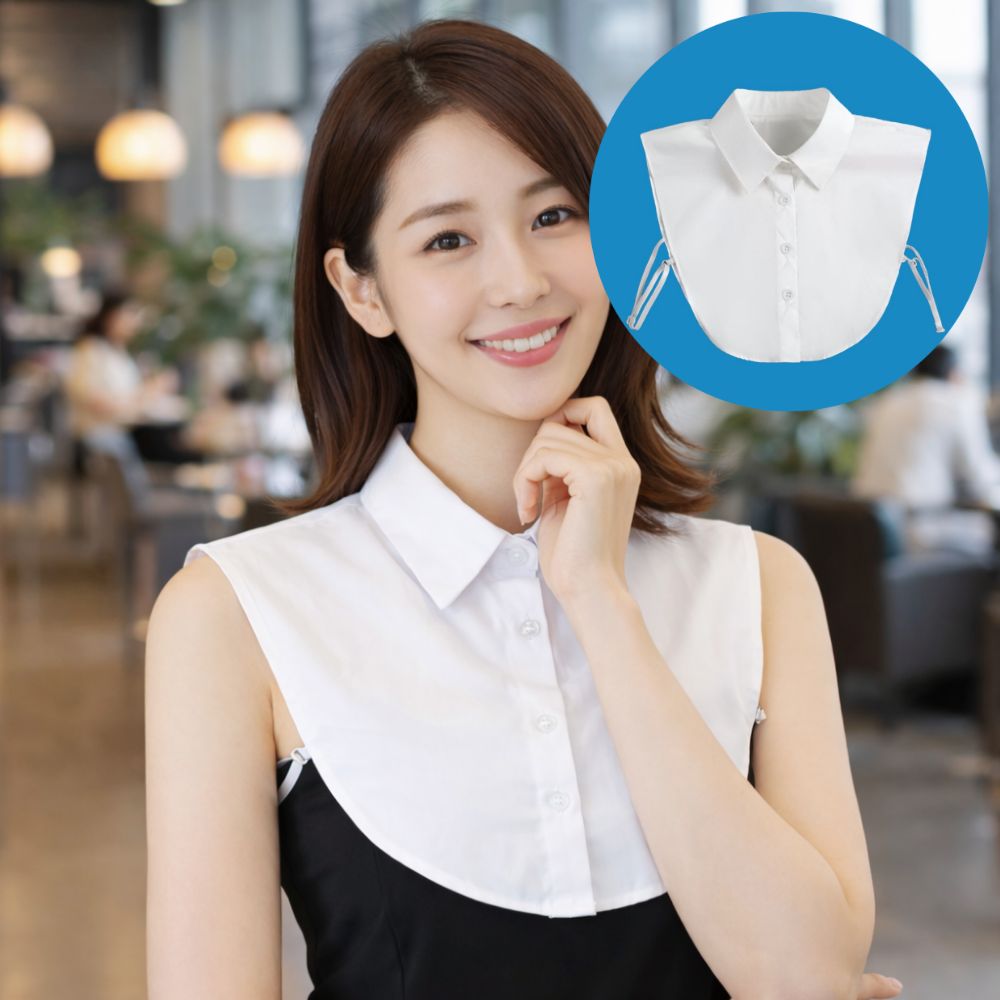 페이크카라셔츠 레이어드넥카라 가짜 목 여성 4컬러 - 상품 이미지