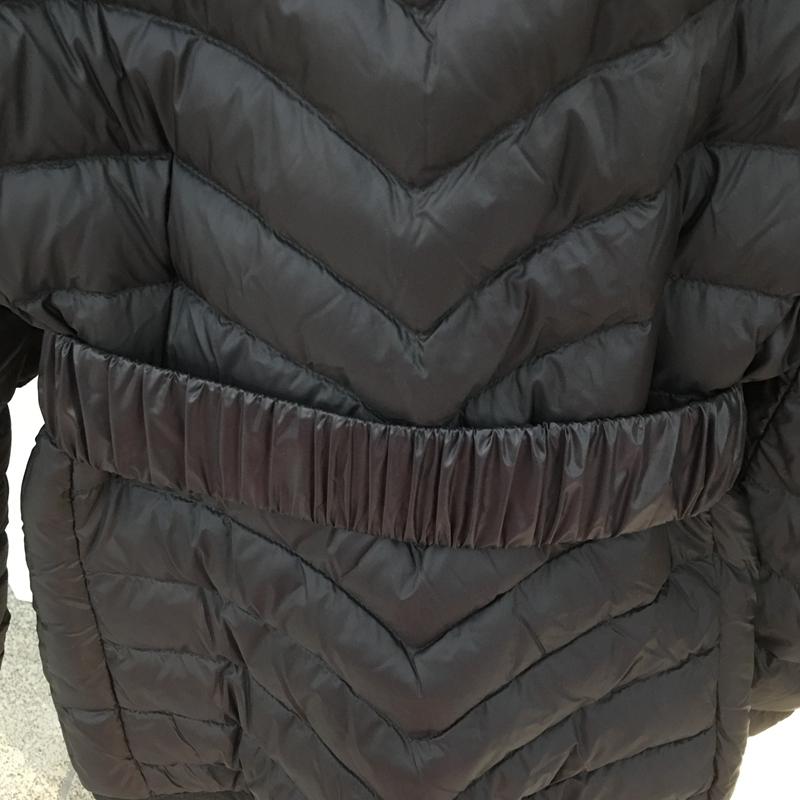 심플 여성 주름 패딩 벨트 컬러 스판 겨울 허리띠 글로시블랙 80cm - 상세 이미지 4