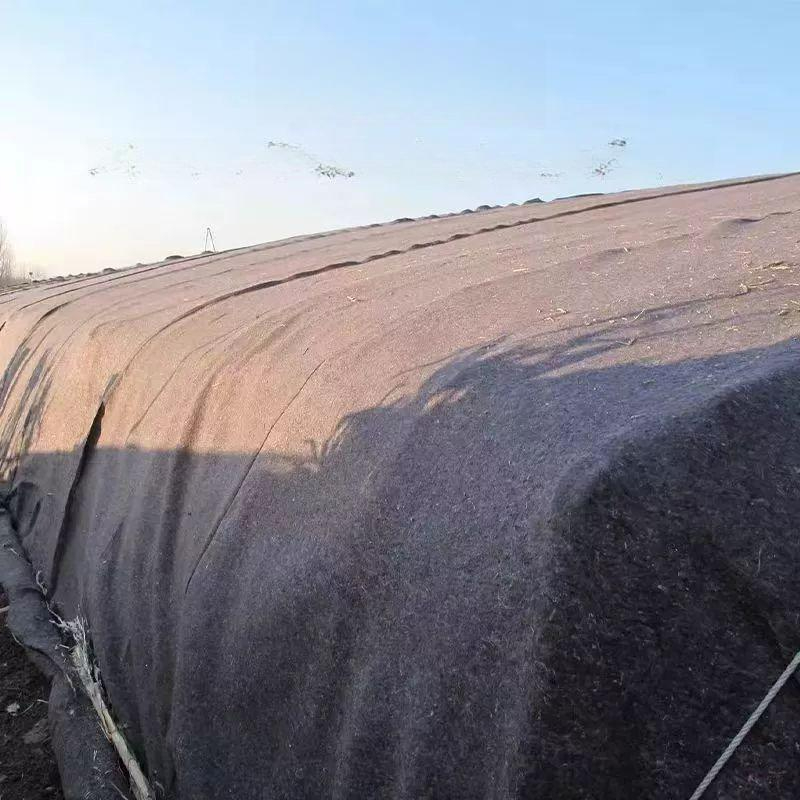 공사용 부직포 덮개 보온 돼지천 매트 농사 건설현장 그레이 600g 3m 50m 약5mm - 상품 이미지