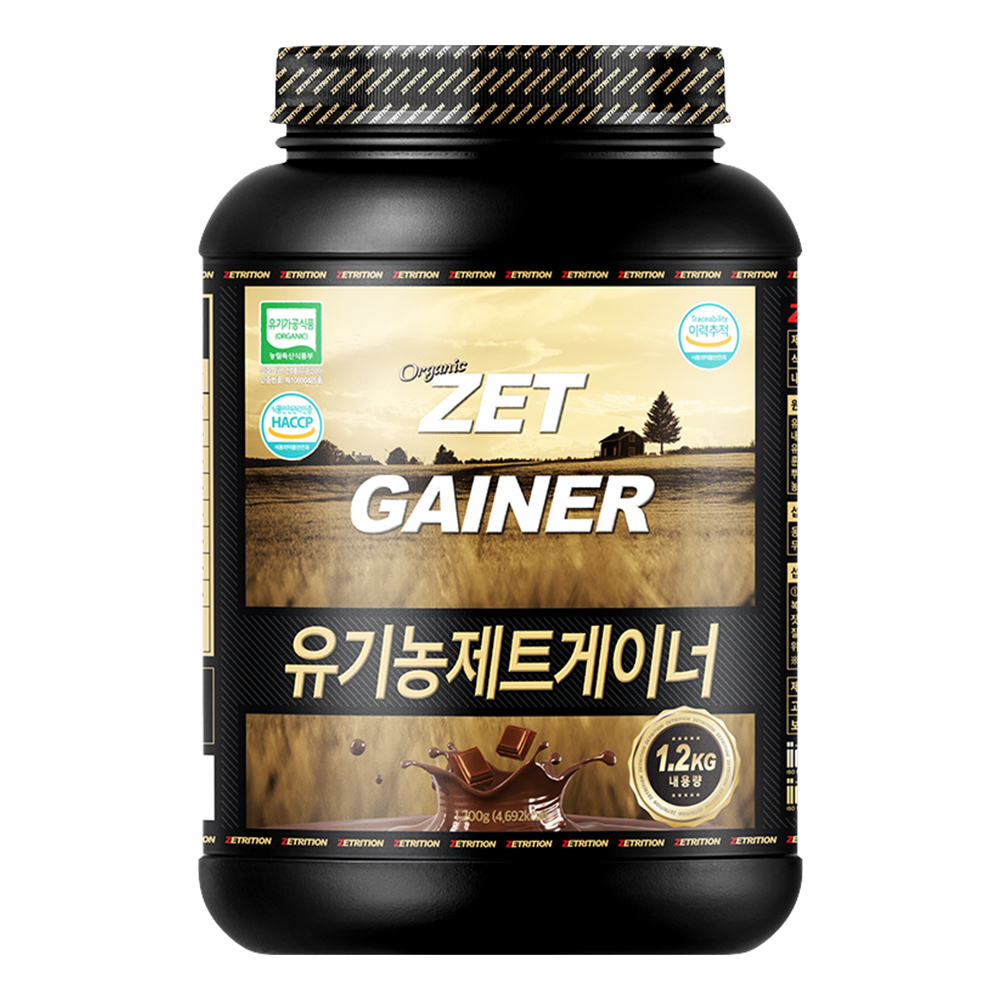 제트리션 유기농 제트게이너 1.2kg 오가닉 탄수화물 단백질 게이너 - 상품 이미지