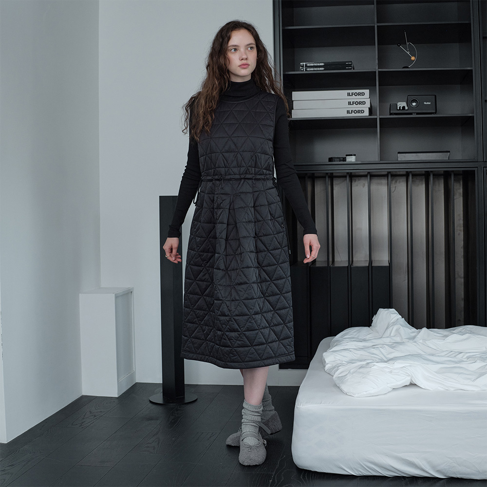 [N도착보장][쥬시쥬디] 퀼팅뷔스티에원피스 JZOP724B 제품 이미지