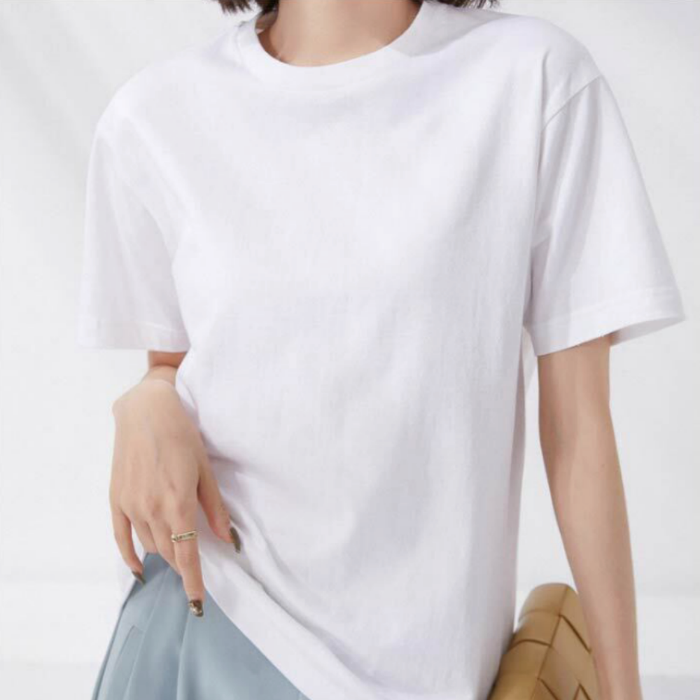 면 30수 무지 반팔티 데일리 이너 티셔츠 라운드넥 순면 남자 흰티 흰색 검정 블랙 - 상세 이미지 3