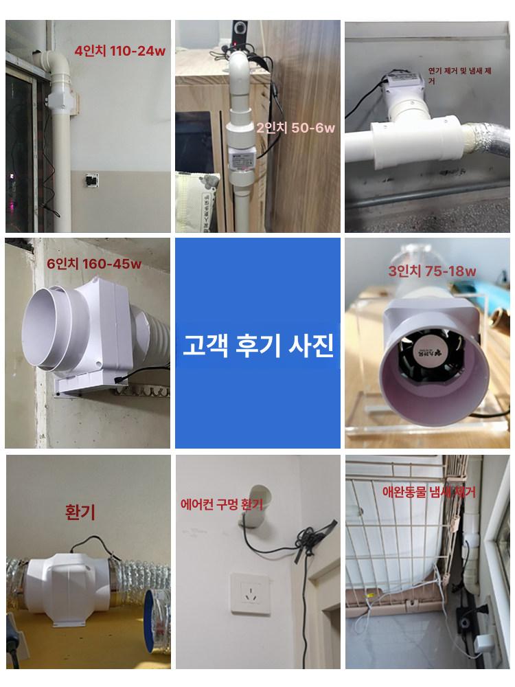 태양광 지붕 환기 환기팬 후드관 연결 통풍기 방수 연통 50 2인치 3W 속도조절 방수 - 상세 이미지 5