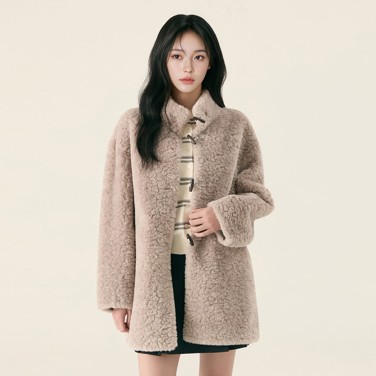 [한정수량] [N배송] 로엠 덤블 미디 코트 RMJLG11RTG - 상세 이미지 2