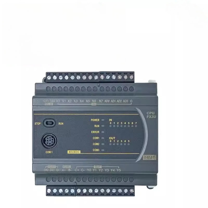 미쓰비시호환 PLC 산업제어 보드 FX3U-14/24/30/32/40/64MR/MT FX3U-14MR FX3U-14MT 프로그래머블 컨트롤러와 호환 가능