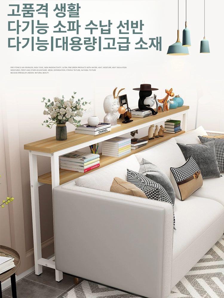 폭 좁은 선반 틈새 1단 침실 미니 이중층 120 x 20x99 하단 선반 포함 - 상세 이미지 2