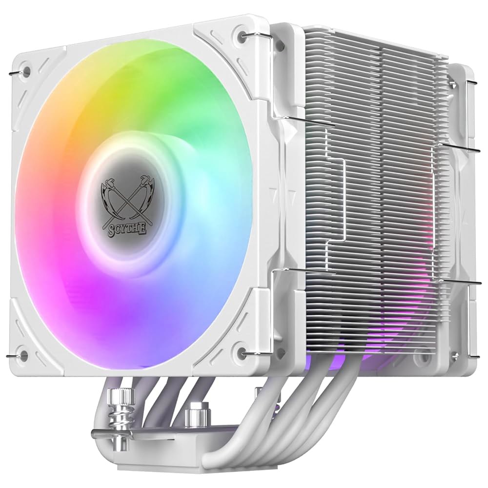 Scythe Mugen 6 CPU 에어 쿨러, 인텔 LGA1700, LGA1151, AMD AM5, AM4 지원, 120mm, 싱글 타워, 알루미늄 상단 커버(Scythe 듀얼 - 상품 이미지