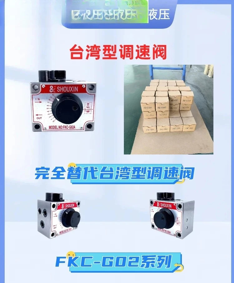 유압 밸브 플레이트 속도 제어 FNC FKC FYC FSC MFS
