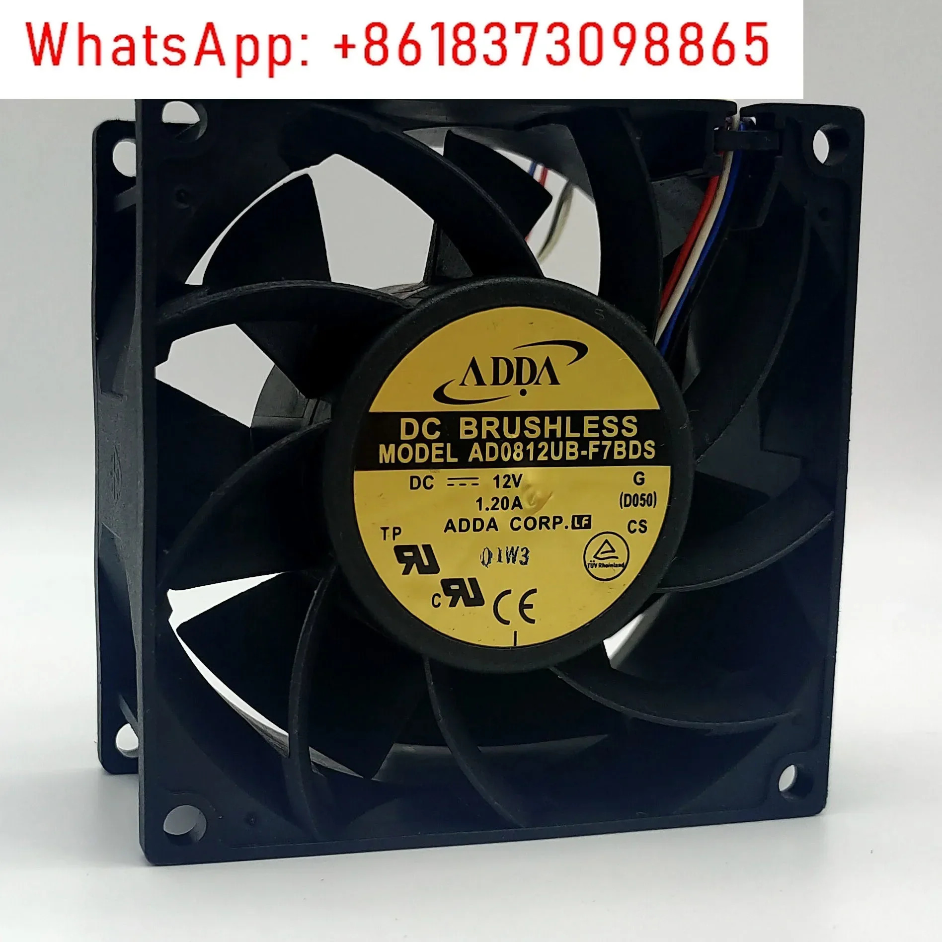 AD0812UB-F7BDS 12V 1.20A 8038 고속 대용량 팬