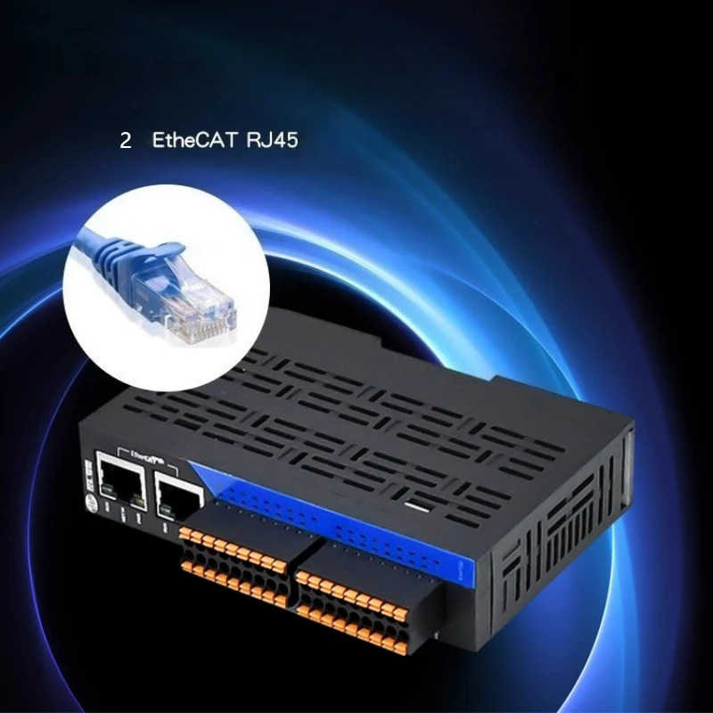 산업등급 EtherCAT 원격 IO 데이터 수집 제어 모듈 EDS-32A-D2 디지털 16I 16O NPN DC24V 2 이더넷 포트