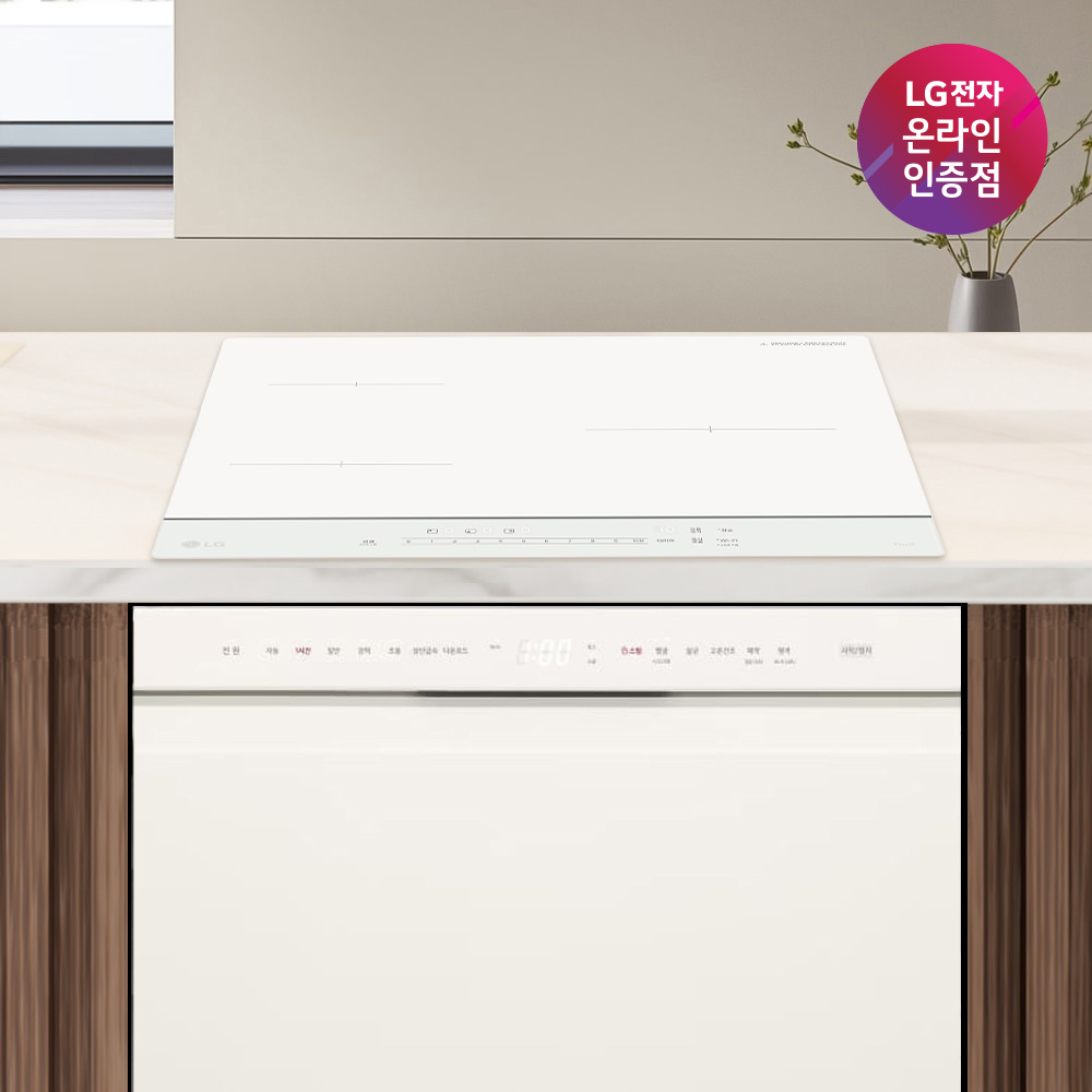 LG 디오스 오브제컬렉션 식기세척기 + LG 디오스 인덕션 (DUE5BGL1E + BEI3QKHLOE / 5BG1E-QKHE)