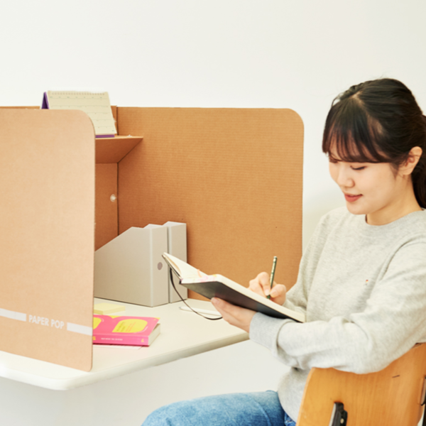 이동식 책상용 가림막 독서실 종이 칸막이 사무실 학습용 - 상품 이미지