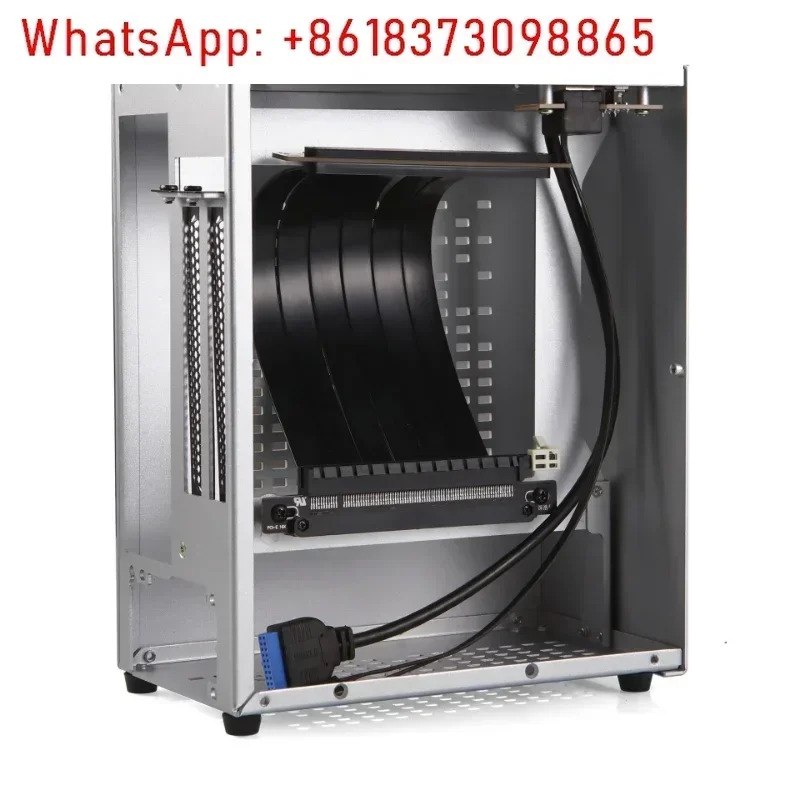 Starsky A07 데스크탑 MINI ITX 독립 그래픽 카드 알루미늄 케이스는 소형 1U 전원공급장치를 지원