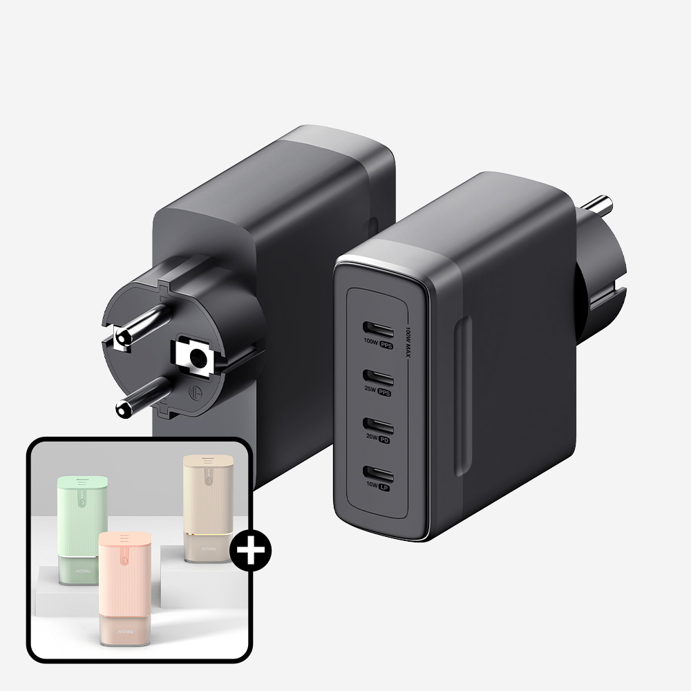 PD 100W PPS GaN 접지 멀티 초고속 충전기 GX210 제품 이미지