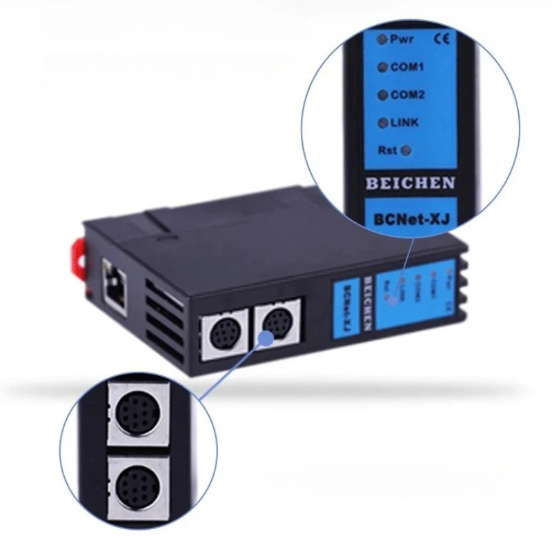 신제 XC/XD/XL 시리즈 PLC 원형 포트BCNet-XJ MODBUS TCP 이더넷 통신 데이터 수집 변환 모듈