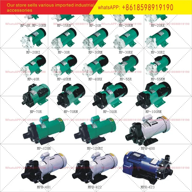 MP-70RZ/100R/120RM 내식성 화학 펌프 산 알리 저항성 플라스틱 워터