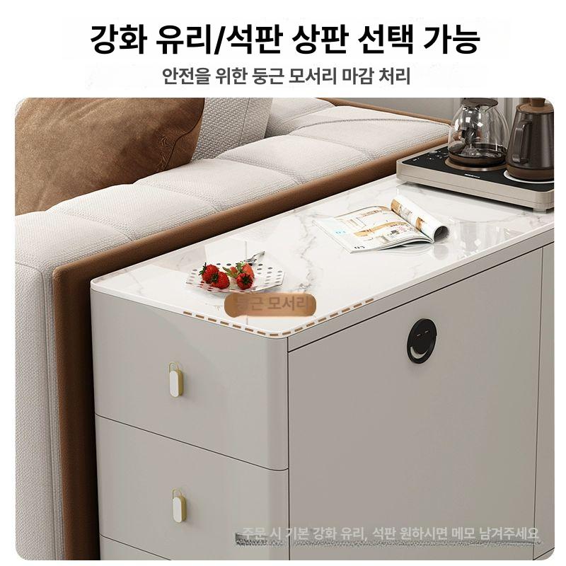 수납장 협탁 소파 틈새 정리 선반 공간 서랍 거실 테이블 다용도 침대옆 - 상세 이미지 3