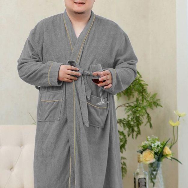 초대형 남성 목욕 가운 빅사이즈 호텔 샤워 로브 흡수성